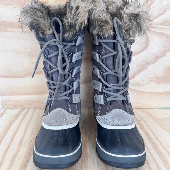 Sorel - Joan Of Arctic - Winter Boots - Gray - Women's - 7 - NL1540-015 - Picture 2 of 8